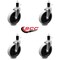 Service Caster 5 Inch Thermoplastic Rubber Wheel 1-5/8 Inch Expanding Stem Caster SCC, 4PK SCC-EX05S510-TPRS-158-4 - alternate 5